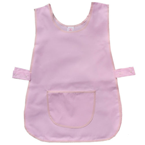 Pink Workwear Plain Tabard with Front Pocket